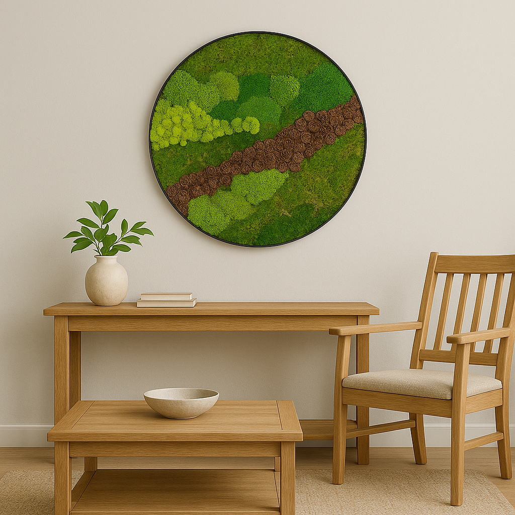 Verdant Pathway - Moss Art