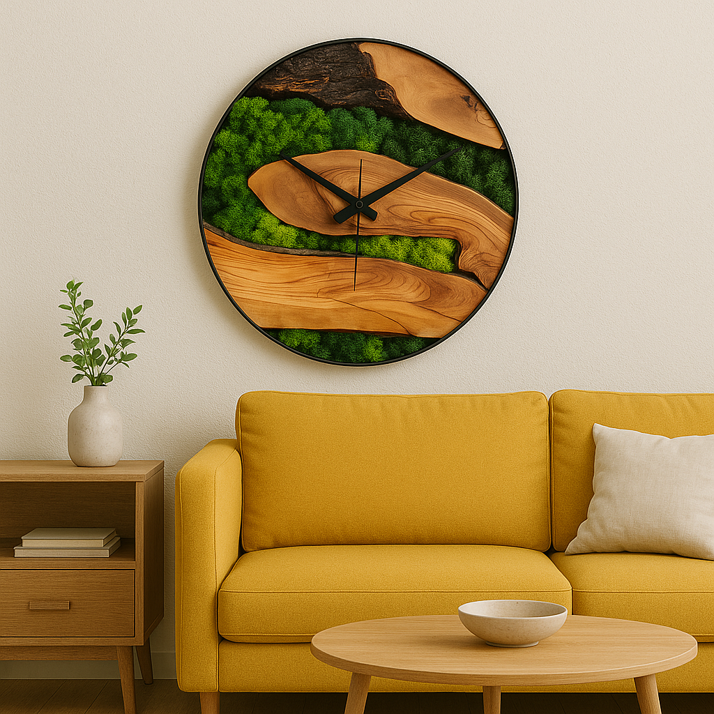 Timber Grove Timepiece - Moss Art
