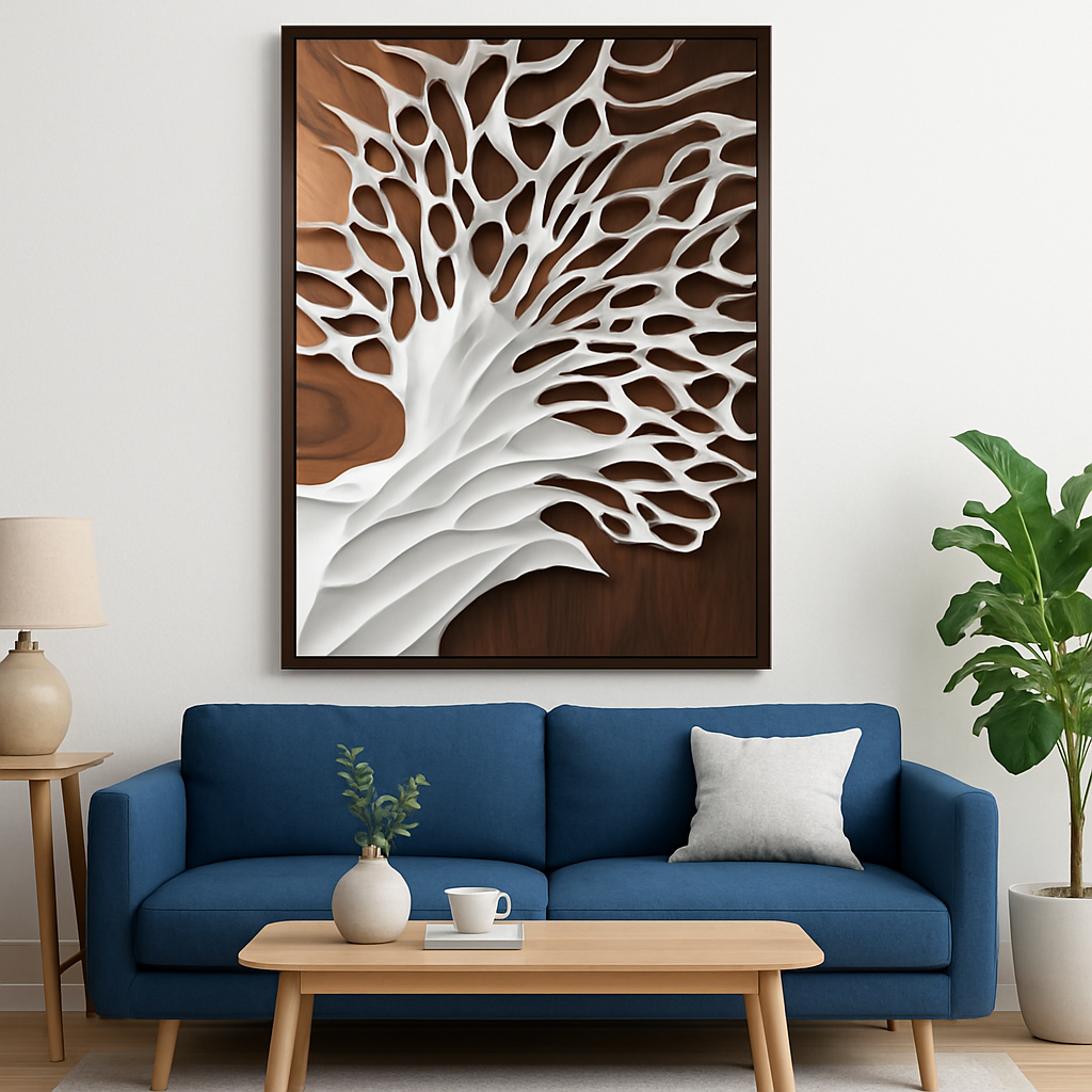 Ethereal Bloom -  Wood Art