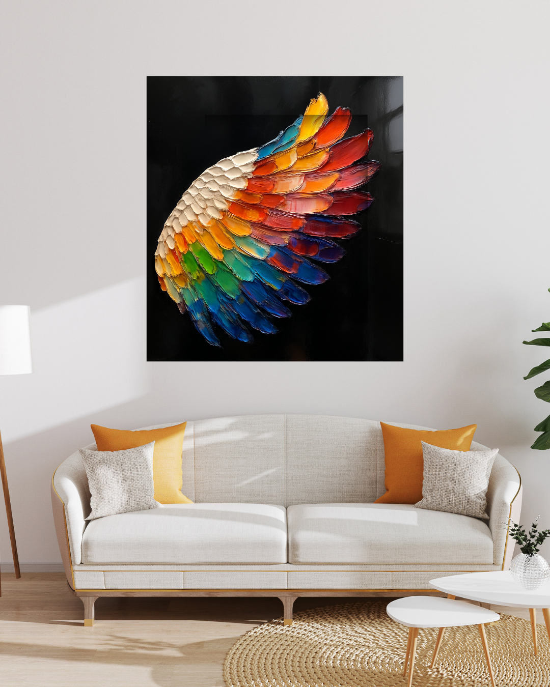 Wings of Radiance - Glass Art