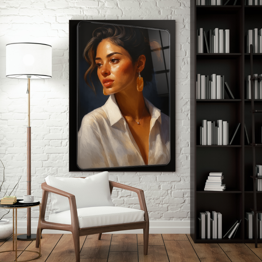 Golden Hour Muse - Glass Art