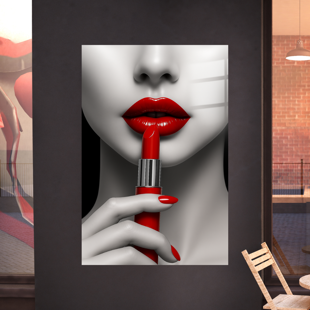 Kiss Me Rouge - Glass Art