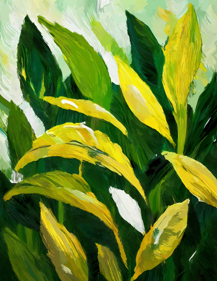 Verdant Whispers - Set of 3(Canvas)