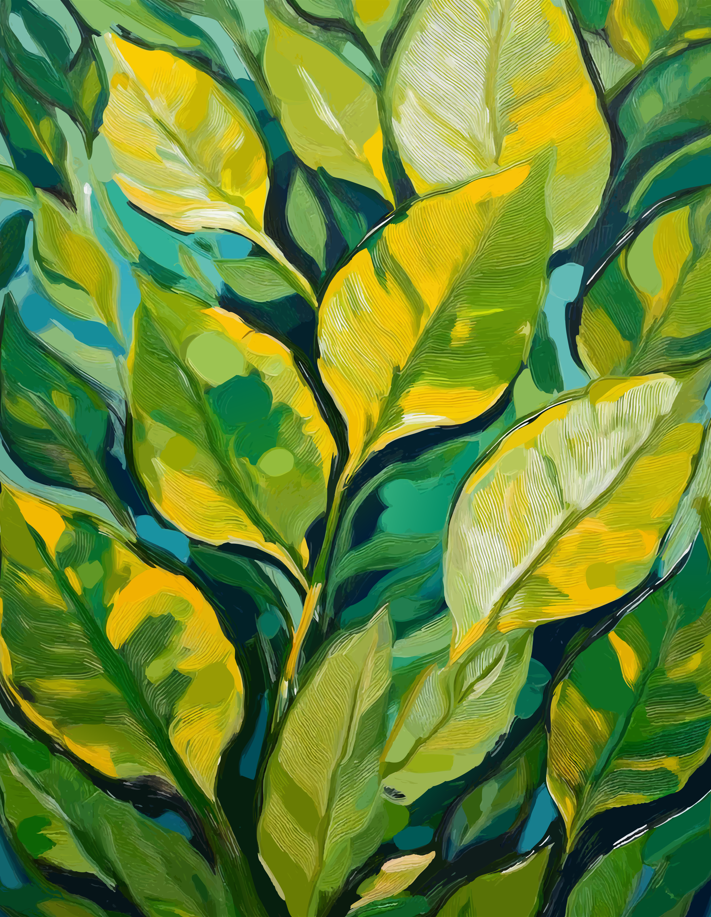 Verdant Whispers - Set of 3(Canvas)