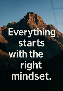 Mindset Mastery - Glass Art