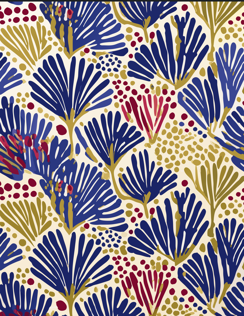 Palmetto Bloom – Set of 3 (Canvas)
